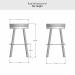 Amisco's Rudy Bar Height Dimensions