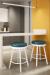 Amisco Rudy Backless Swivel Stool in Modern Kitchen