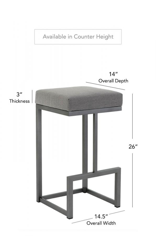 Buy Wesley Allen's Hugo Modern Backless Sled-Base Stool • Ships Free!