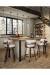Amisco Russell Swivel Stool in Industrial Modern Kitchen