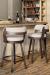 Amisco's Russell Industrial Swivel Bar Stool with Hammered Back - in Industrial Kitchen