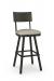 Amisco's Jetson Industrial Metal Swivel Bar Stool with Seat Cushion