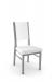 Amisco's Payton Modern Gray Dining Chair with Tall Upholstered Back and Seat