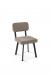 Amisco Brixton Metal Dining Chair with Padded Back and Seat