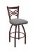 Holland's Catalina Bronze Swivel Bar Stool in Ego Foil