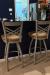Holland's Catalina Nickel Swivel Bar Stools in Customer's Kitchen