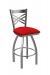 Holland's Catalina 820 Swivel Bar Stool in Stainless Steel and Canter Red Seat Cushion