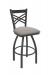 Holland's Catalina Pewter Swivel Bar Stool in Nestle Mineral