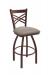 Holland's Catalina Bronze Swivel Bar Stool in Canter Blush Grey