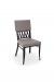 Amisco Oxford Dining Chair with Upholstered Back and Seat