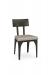 Amisco's Architect Industrial Dining Chair with Metal Frame and Seat Cushion