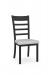 Amisco's Owen Black and White Modern Dining Chair