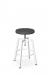 Amisco's Architect Backless Adjustable Screw Bar Stool in White