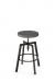 Amisco Architect Backless Screw Stool with Seat Cushion