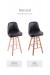 Holland's Grizzly Swivel Stool with Smooth Legs: Base Wood Finish Comparison in Natural