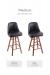 Holland's Grizzly Swivel Stool with Smooth Legs: Base Wood Finish Comparison in Medium