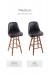 Holland's Grizzly Swivel Stool with Turned Legs: Base Wood Finish Comparison in Medium