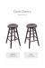 Holland's Saddle Dish Backless Wood Barstools: Comparison of Maple and Oak Dark Cherry
