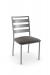 Amisco's Tori Traditional Dining Chair with Ladder Back Design in Silver