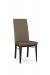 Amisco's Merlot Brown Modern Dining Chair with Tall Back