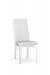 Amisco's Merlot White Modern Dining Chair Upholstered with Geometric Pattern