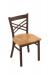 Holland's #620 Catalina Dining Chair in Bronze Metal Finish and Oak Medium Wood Seat Finish