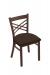 Holland's #620 Catalina Dining Chair in Bronze Metal Finish and Brown Seat Cushion