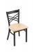 Holland's #620 Catalina Dining Chair in Pewter Metal Finish and Maple Natural Wood Seat Finish