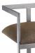 Wesley Allen Marzan Edgy Modern Counter Stool with Low Back