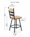 Trica's Louis Spectator Height Dimensions