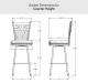 Garden Dimensions for Counter Height