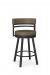 Amisco's Ronny Modern Swivel Kitchen Counter Stool in Brown