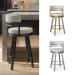 Amisco's Ronny Modern Swivel Bar Stool with Back - Custom Colors