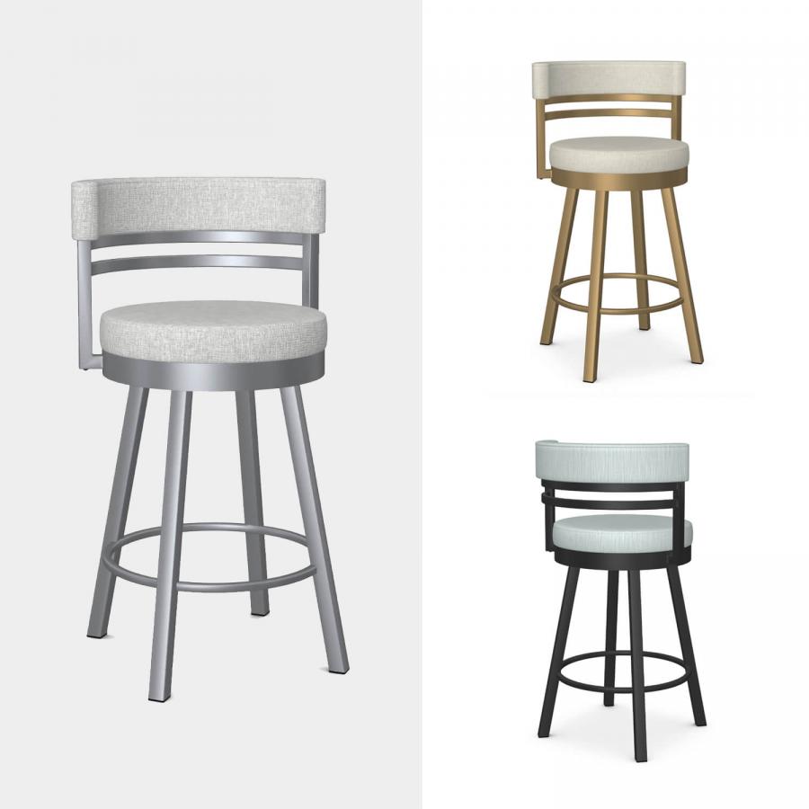 Buy the Amisco Ronny Swivel Stool Free Shipping! • Barstool Comforts