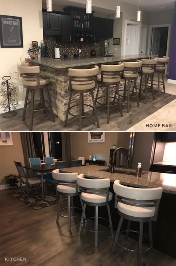 Buy the Amisco Ronny Swivel Stool Free Shipping! • Barstool Comforts