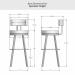 Amisco's Barry Swivel Stool Dimensions for Spectator Height