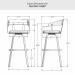 Amisco's Carson Swivel Bar Stool Dimensions for Spectator Height