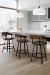 Amisco Carson Swivel Stool for Nordic Kitchens