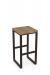 Amisco's Aaron Backless Modern Brown Counter Stool in Brown