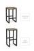 Amisco's Aaron Backless Metal Stool in Counter Height and Bar Height
