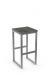 Aaron Backless Stool with Wood Seat