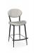 Amisco's Opus Non-Swivel Transitional Bar Stool in Black and Brown