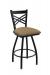 Holland's Catalina Big-And-Tall Swivel Barstool with Black Metal Finish and Canter Sand (tan) Vinyl Seat