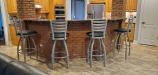 Holland's Jackie XL 35 inch Bar Stools with Backs in Customer's Kitchen