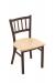Holland's #610 Contessa Dining Chair in Bronze Metal Finish and Maple Natural Wood Seat Finish