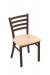 Holland's #400 Jackie Dining Chair in Bronze Metal Finish and Maple Natural Wood Seat Finish